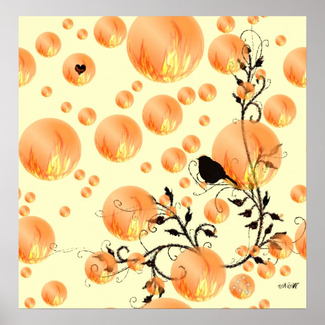 Pôster Bolhas de Fogo! (Frente)