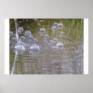 Poster bolhas de lago