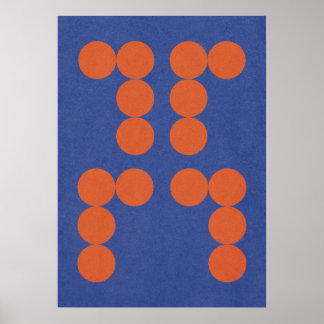 Poster Bolhas de laranja