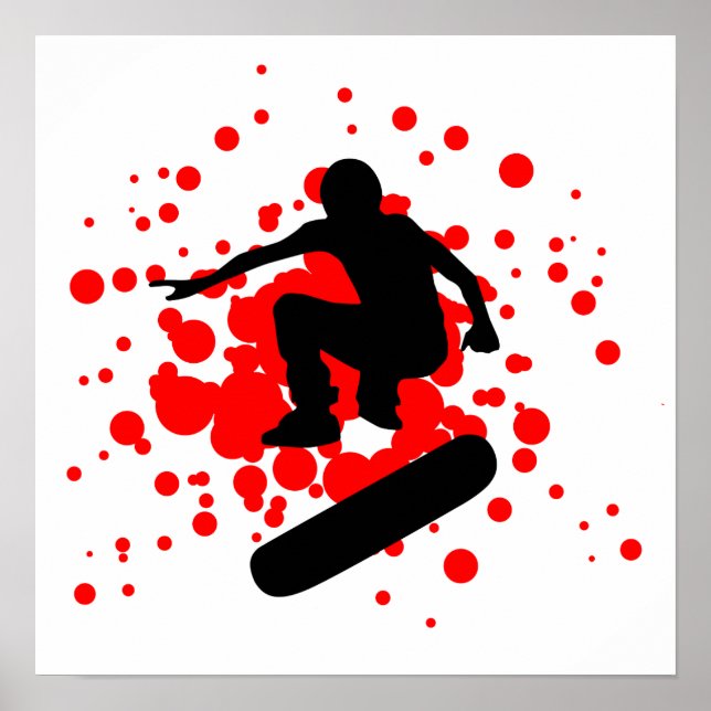 Poster bolhas de skate (Frente)