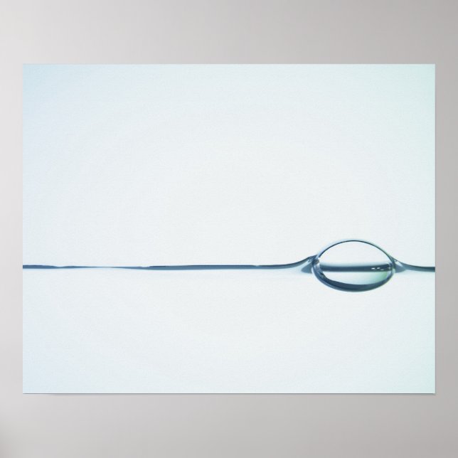 Poster Bolhas na superfície da água (Frente)