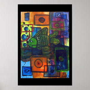 Pôster bolhas pretas