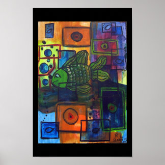 Pôster bolhas pretas