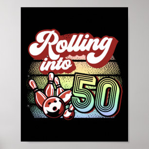Poster Boliche A Cair Em 50 Boliches Aniversário