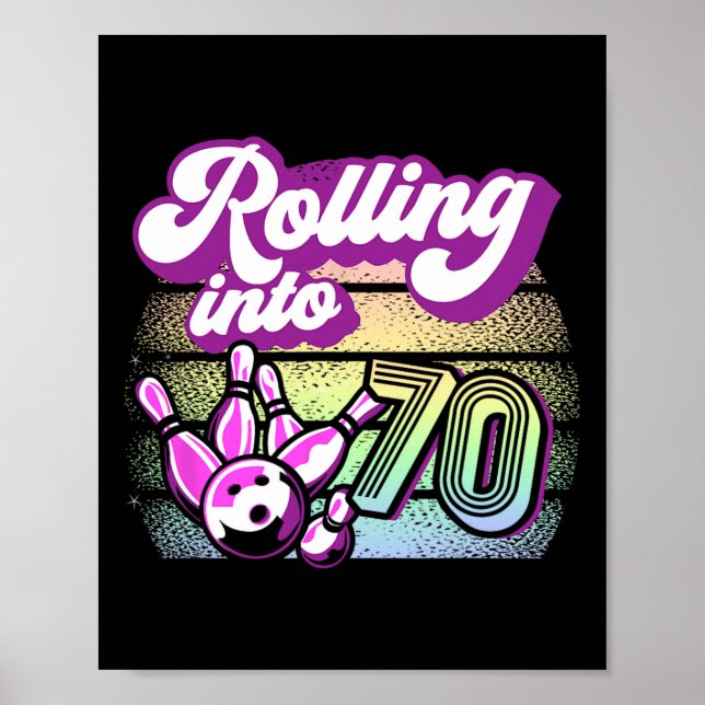 Poster Boliche A Cair Em 70 Boliches Aniversário 1 (Frente)