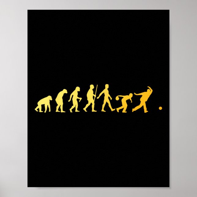 Poster Boliche Arte Para Homens Mulheres Crianças Bowler  (Frente)