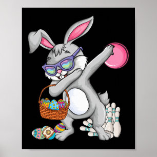 Poster Boliche Byll E Pins Bunny Orelha Ovo Caça Páscoa