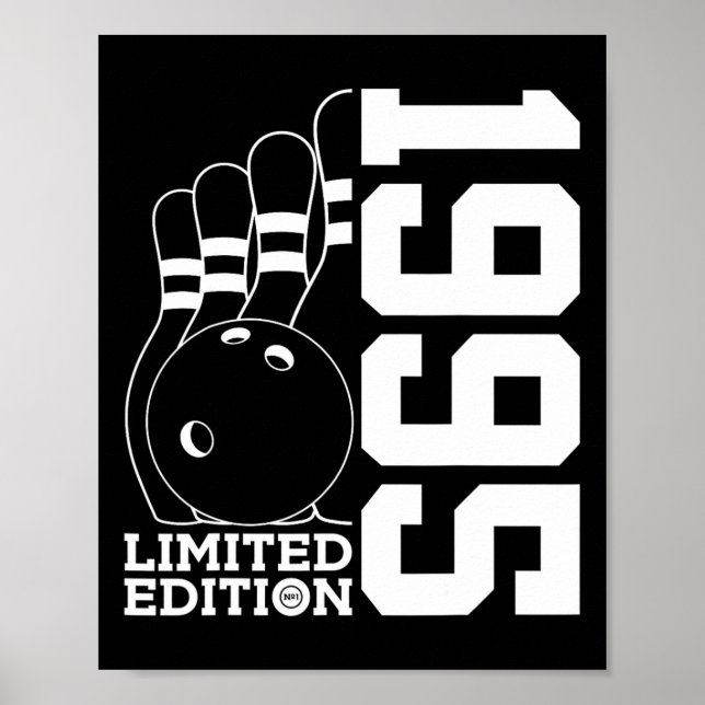 Poster Boliche de Aniversário Edição Limitada 1995  (Frente)