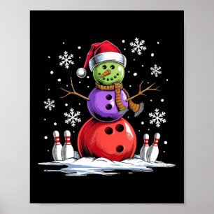 Poster Boliche de boliche Neve, Natal