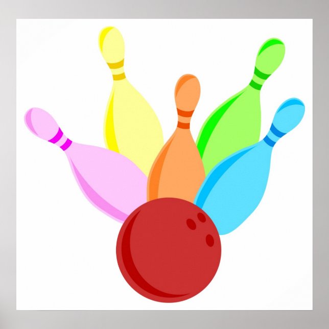 Pôster Boliche de dez pinos (Frente)
