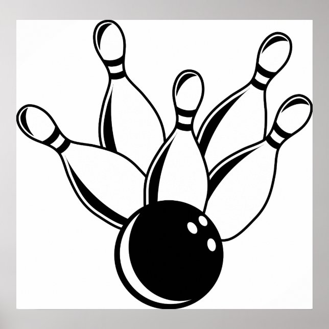 Poster Boliche de dez pinos (Frente)
