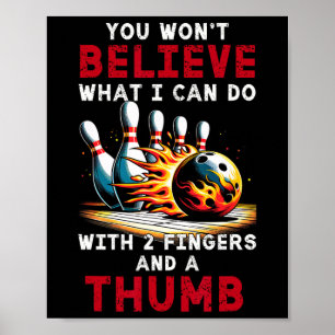 Poster Boliche Divertido Não Acredita no Que Posso Fazer