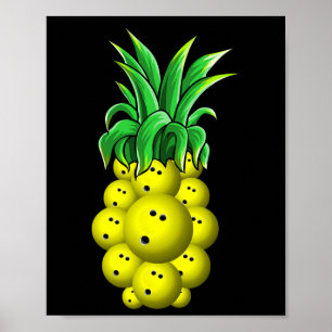 Poster Boliche do Pineapple Havaiana T Shirt Aloha Beach