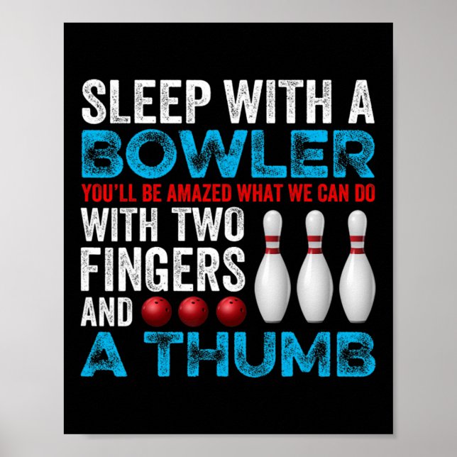 Poster Boliche Engraçada Dormindo Com Um Polvo De Tiro (Frente)