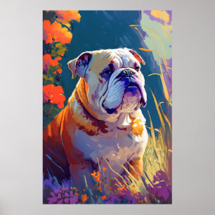 Poster Boliche Inglês Cão-Grande Pintor de Retrato