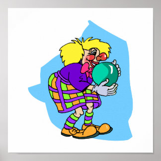 Pôster Boliche Palhaço