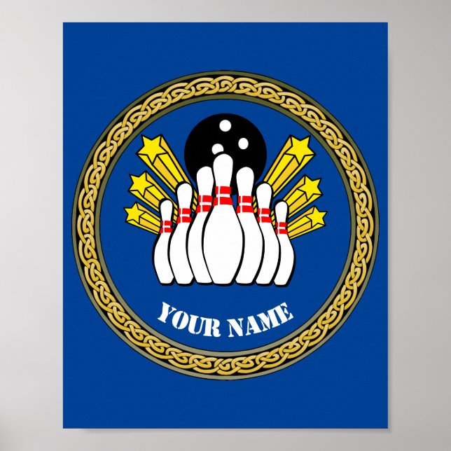 Poster - Boliche Personalizada - Adicionar Nome (Frente)