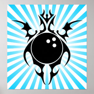 Pôster boliche: tribalz