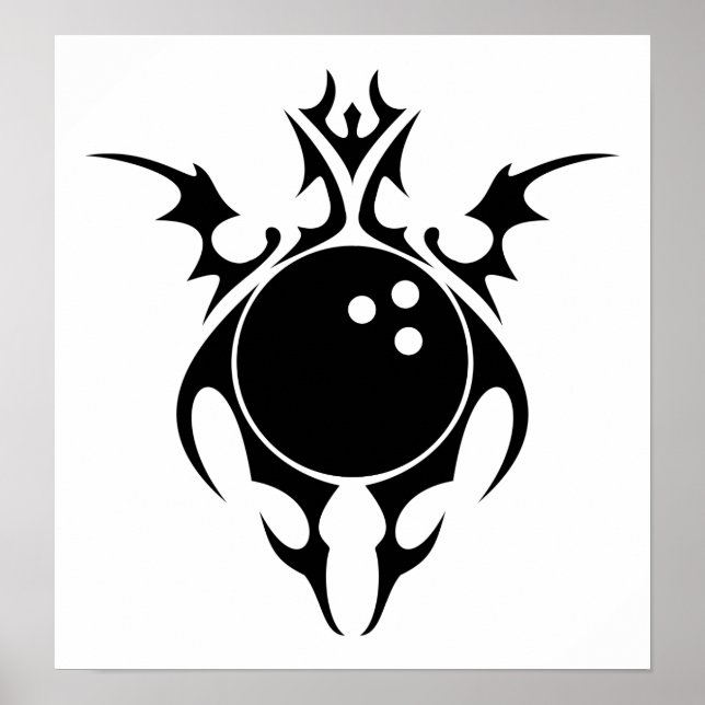 Poster boliche: tribalz (Frente)