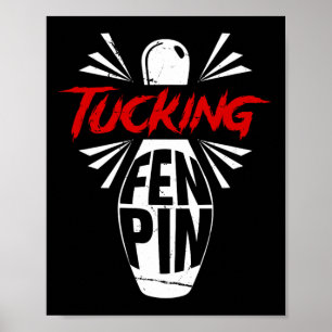 Poster Boliche Tucando Fen Pin Team Bowler Humor Sport Pl