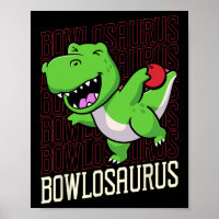 Boliches Engraçadas Pun T-rex Dinossaur Bowlosauru
