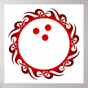 Pôster boliches tribais