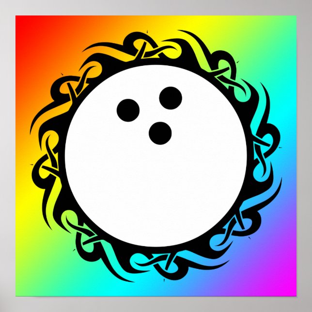 Pôster boliches tribais (Frente)