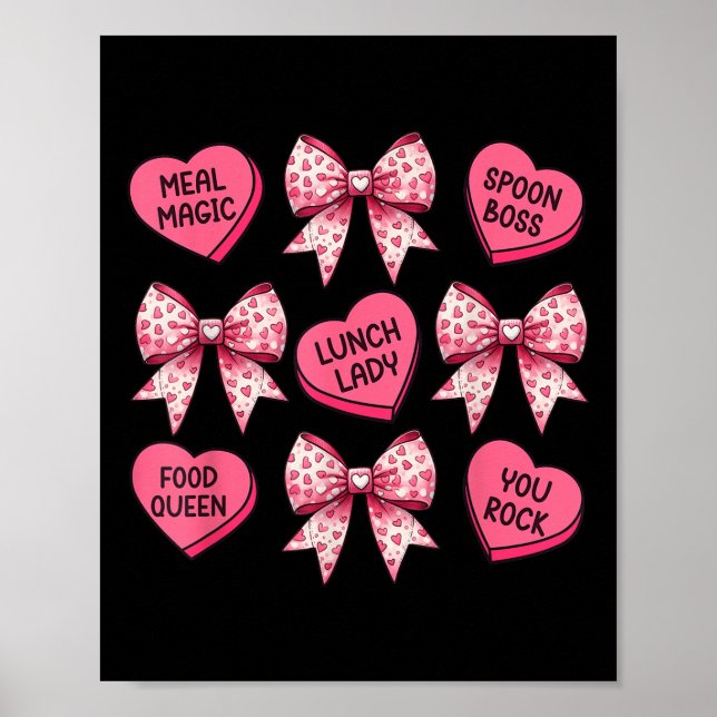 Poster Bolinha de Dia de os namorados de Almoço (Frente)