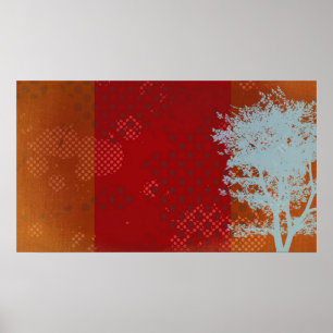 poster bolinhas abstrato