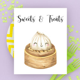 Poster Bolinho chinês - doces e guloseimas baby shower