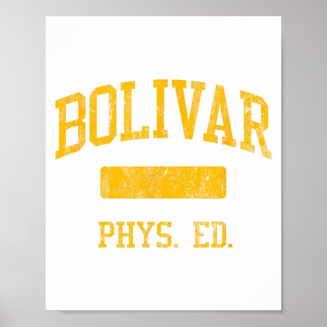 Poster Bolivar High School Hs Bolivar Mo Phys Ed  (Frente)