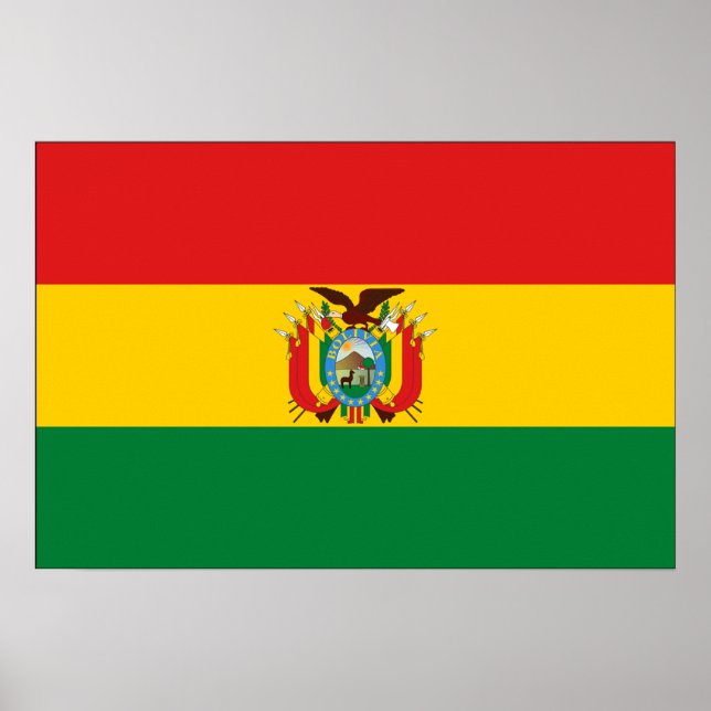 Poster Bolivia Flag (Frente)