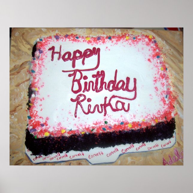 Pôster "Bolo de Aniversário" (Frente)