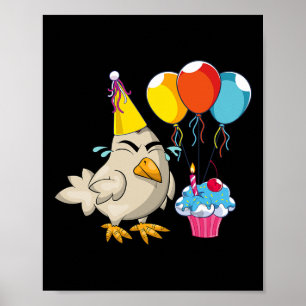Poster Bolo de Aniversário Celebração Cupcake Fazendinha