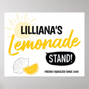 Poster Bolo de Aniversário da Barraquinha de Limonada Ens