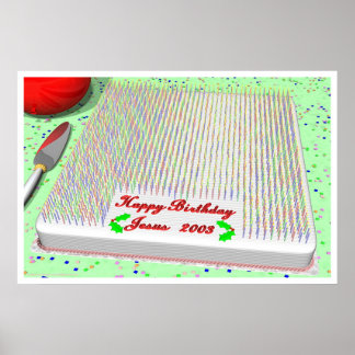Pôster Bolo de aniversário de Jesus