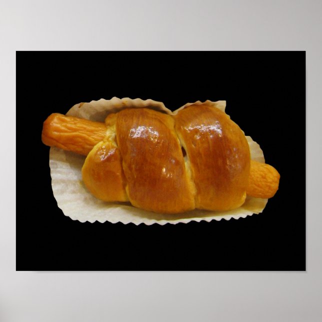 Pôster Bolo de Cachorro Quente... Comida do deserto asiát (Frente)