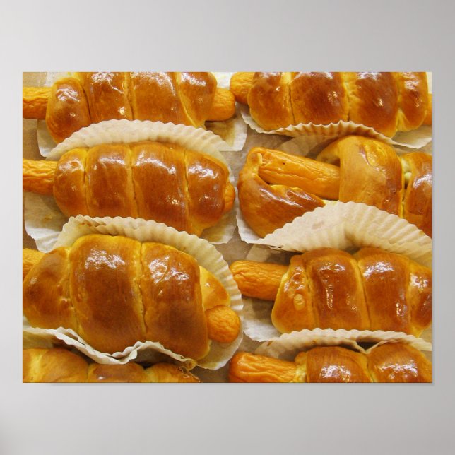 Pôster Bolo de Cachorro Quente... Comida do deserto asiát (Frente)