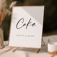 Bolo de Casamento de Script Moderno