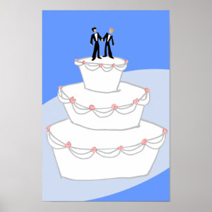 Poster Bolo de Casamento Dois Alvos