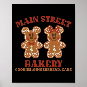 Poster Bolo de Gengibre Cookies Main Street Kery Natal
