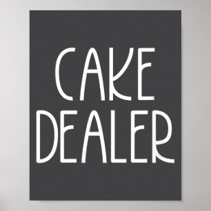 Poster Bolo de Mulheres Er - Citação de Bolo de Comida Di