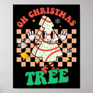 Poster Bolo de Natal Groovy Oh Christmas Tree Debbie Beck