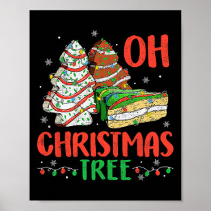 Poster Bolo de Natal Groovy Oh Christmas Tree Debbie Beck
