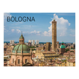 Pôster Bolonha Emilia-Romagna Itália Panorama Souvenir