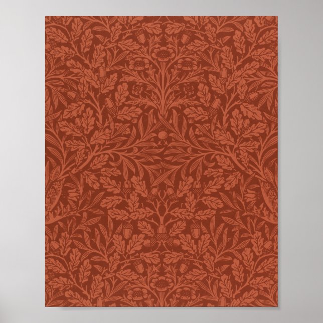 Poster Bolotas e design de carvalho de William Morris (Frente)