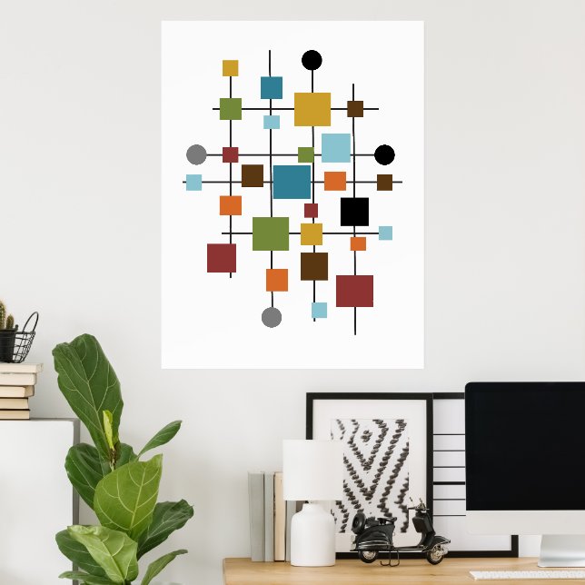 Poster Bolsa de compra reutilizável (Escritório em casa)