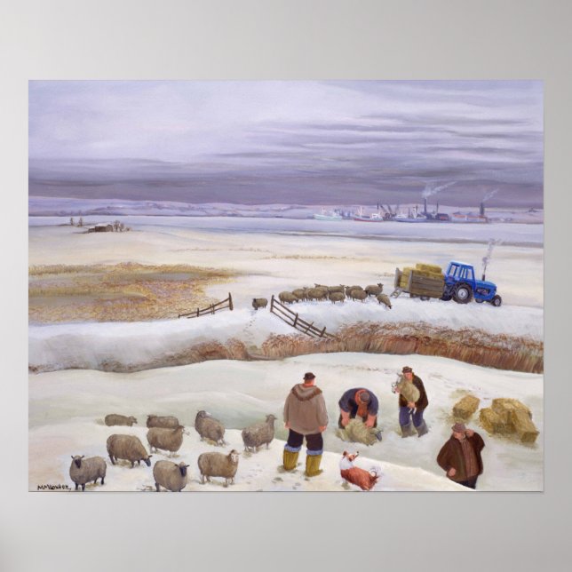 Pôster Bolsa de Neve de inverno (Frente)