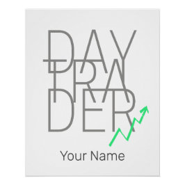 Pôster Bolsa de Valores do Dia Trader e Cryptocurrency