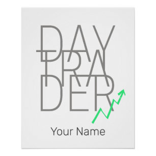 Pôster Bolsa de Valores do Dia Trader e Cryptocurrency